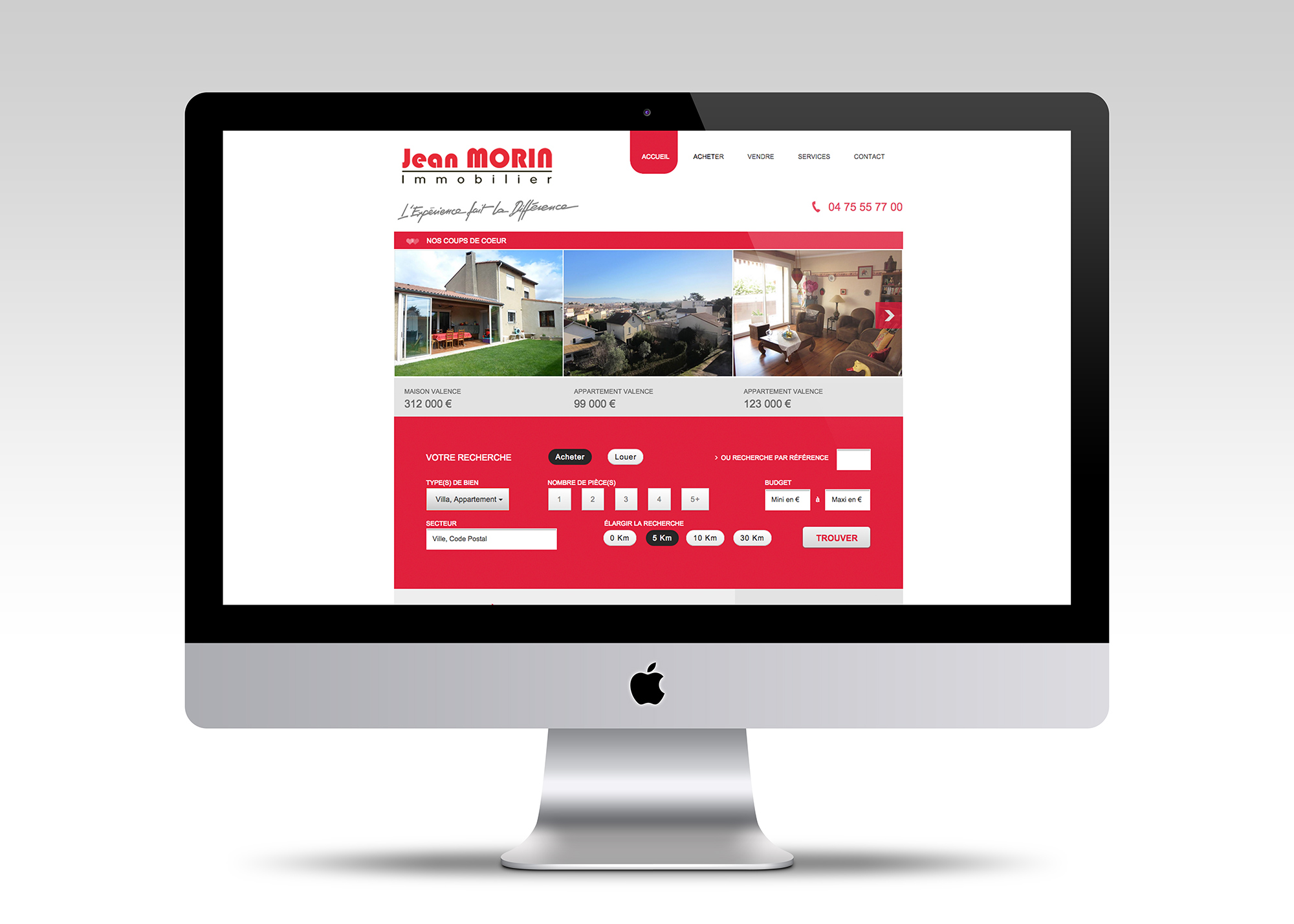 Site Internet Jean Morin Immobilier