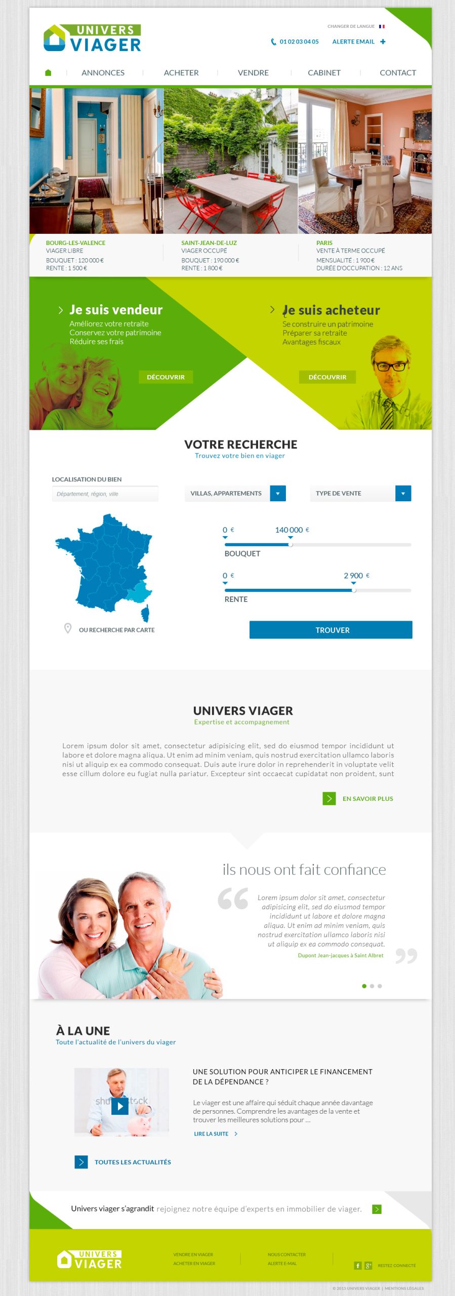 Webdesign Univers Viager